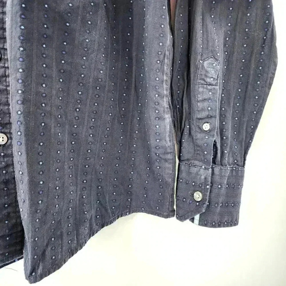 Eighty Eight Blue Long Sleeve Button Up Shirt 100% Cotton Small - Picture 4 of 7